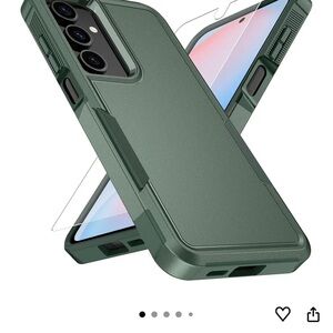 Green Protective Phone Case with Screen Protector Samsung galaxy a16 5g